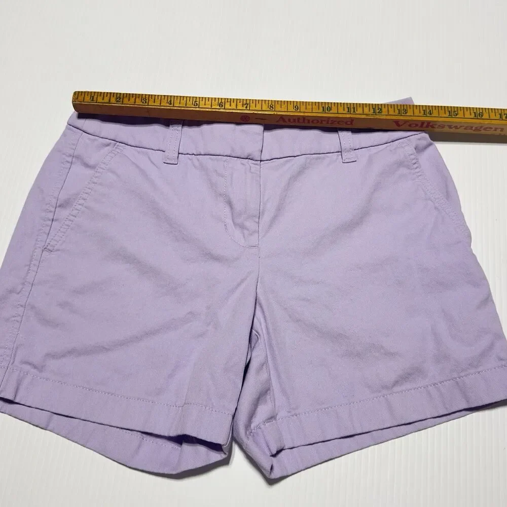 J.Crew Shorts Womens Size 0 Classic Chino 5” Inseam Lavender Purple